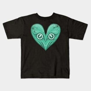 Owl love valentine - vintage style Kids T-Shirt